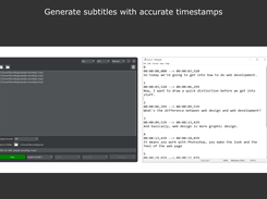 SpeechPulse generating subtitles for audio/video files