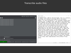 SpeechPulse transcribing audio/video files