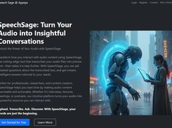 SpeechSage: Turn Your Audio into Insightful Conversations