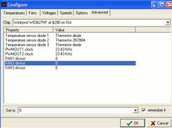 SpeedFan Screenshot 1