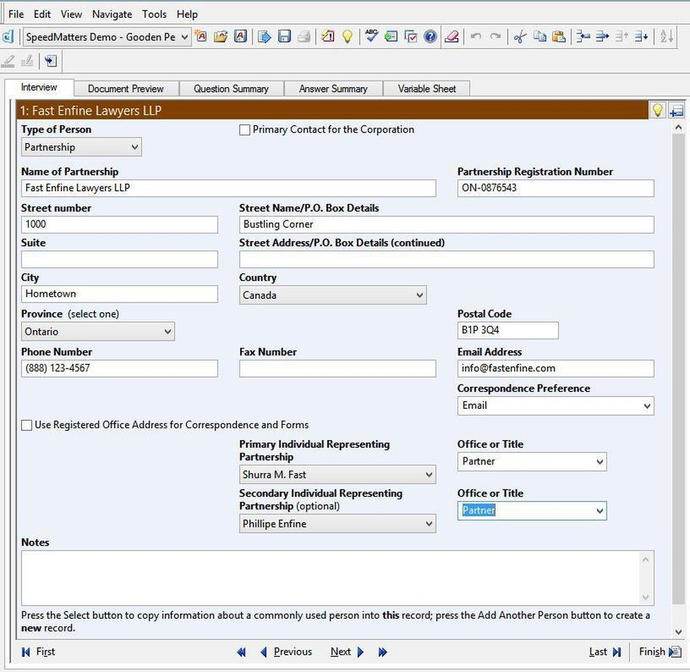 SpeedMatters for Corporate Law Screenshot 1