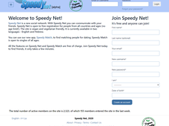 Speedy Net in English, 2020-09-24