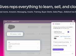 Deal rooms. Answers. Messaging. Assets. Buyer Alerts. Sales Plays....in one platform.