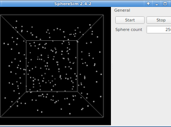 Main Window of SphereSim