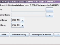 Meeting Organizer - Set bookings for a day for the month