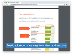 Feedback reports are easy to understand and use