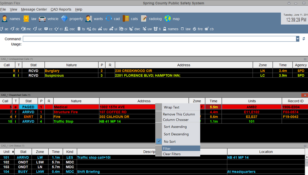 Spillman Flex CAD Screenshot 1