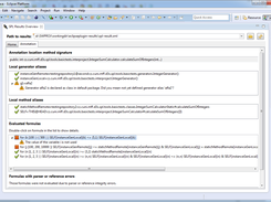 Results of SPL formulas evaluation for one annotaion.