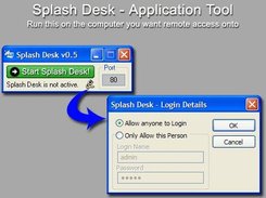 Splash Desk - Application Tool (Run on the Remote Computer)