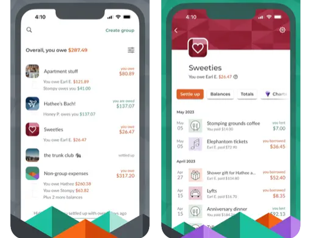 Splitwise Screenshot 1