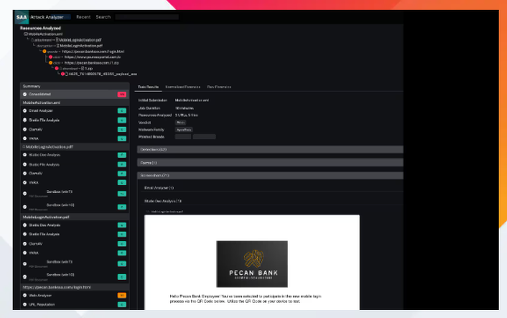 Splunk Attack Analyzer Screenshot 1