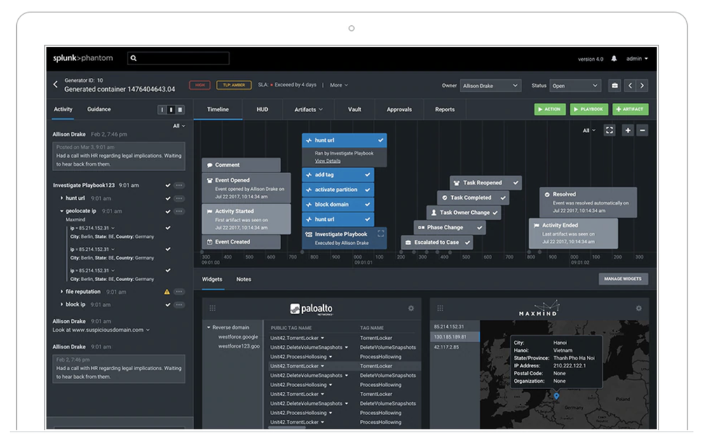 Splunk SOAR Screenshot 1