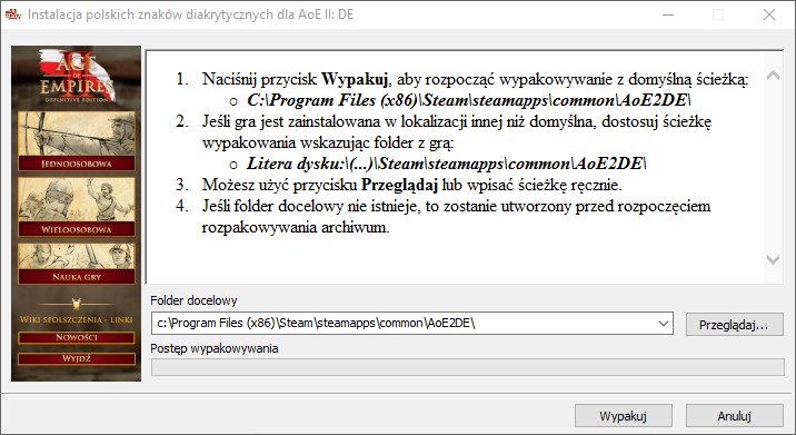 Instalacja czcionek