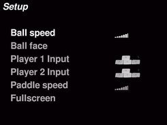 The setup screen.