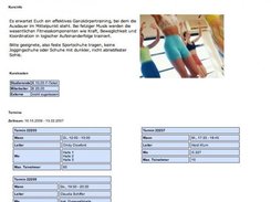 Kurs Aerobic - Detailansicht
