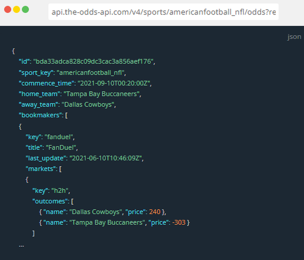 Sports Odds API