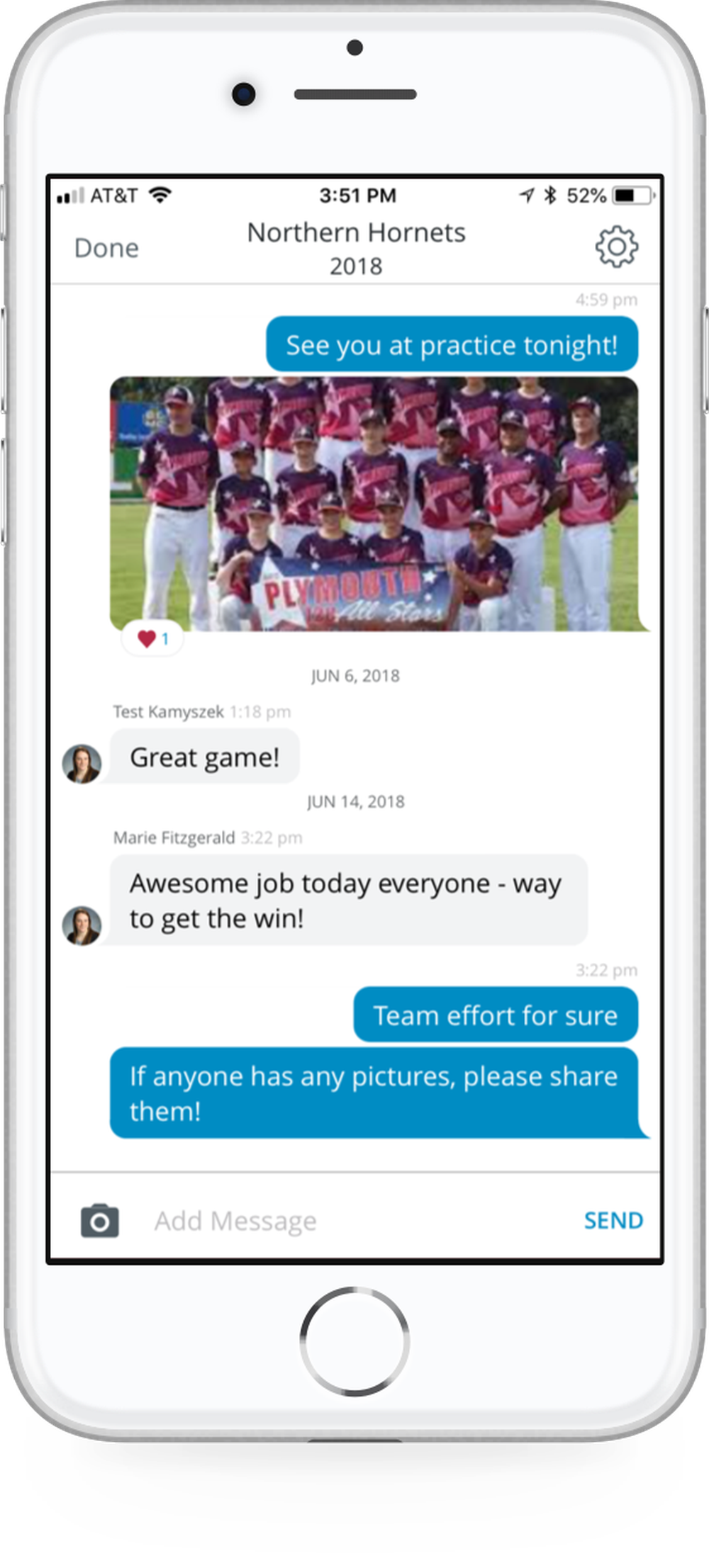 SportsEngine App - Team Communication