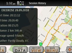 4. Session history view