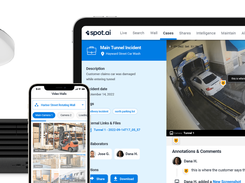 The Spot AI system: existing IP cameras, an on-site Intelligent Video Recorder, and one cloud dashboard for every location.