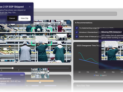 Spot AI agents watch the floor for skipped SOP steps and missing PPE, then flag recommendations and changeover insights in real time.