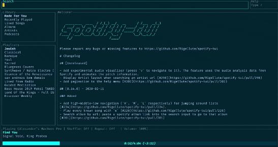 Spotify TUI