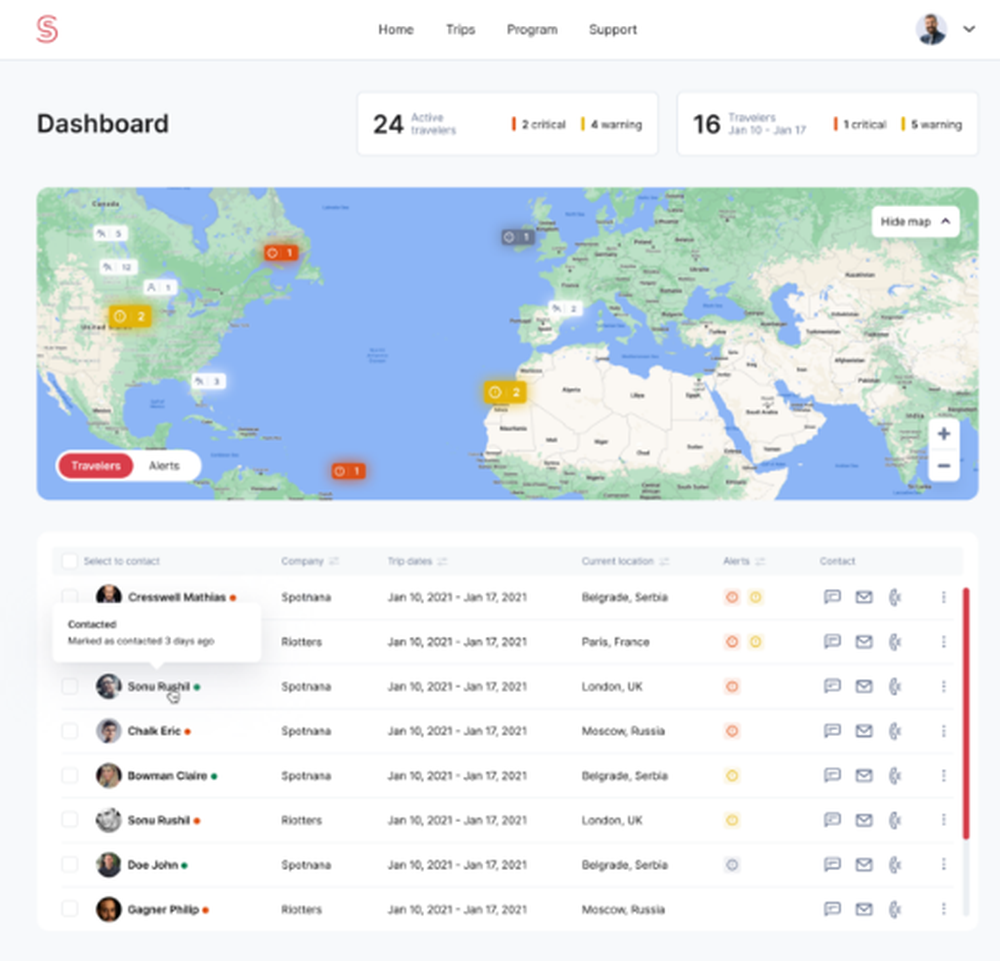 Spotnana Screenshot 1
