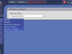Shutdown/Restart page