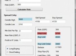 Spread betting calculator