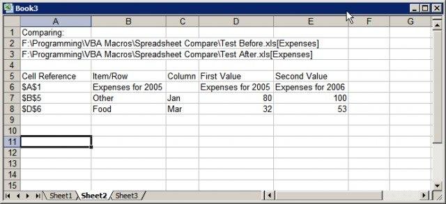 compare excel spreadsheet
