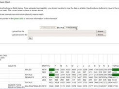Excel comparison screen