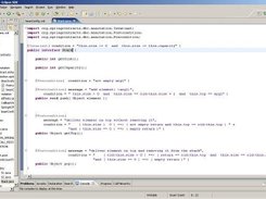 specification of a contract on interface Stack