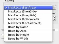 Packing methods menu