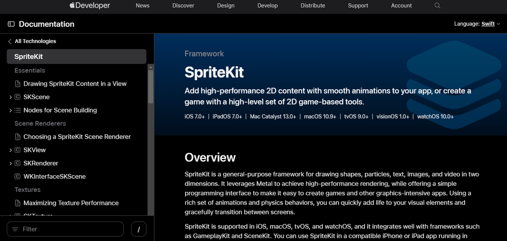 SpriteKit Screenshot 1