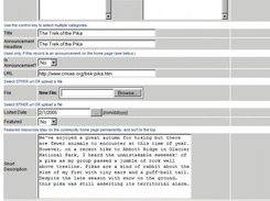 A sample form ("Resources")