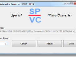 A screen shot of Special Video Converter