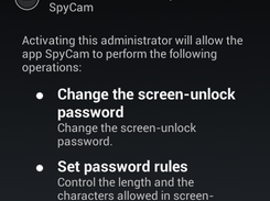 SpyCam free android security Screenshot 1