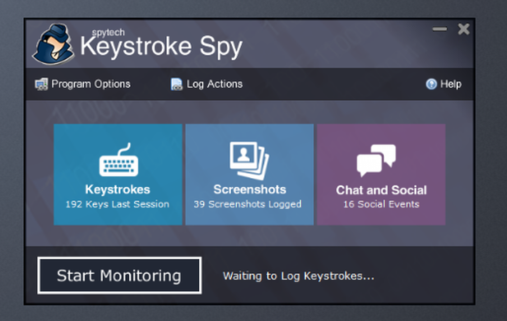 Spytech Keystroke Spy Screenshot 1