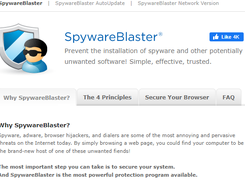 SpywareBlaster Screenshot 1