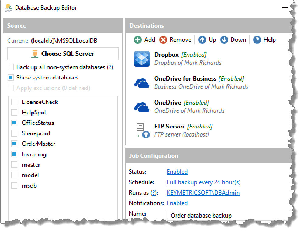 SQL Backup Master Screenshot 1