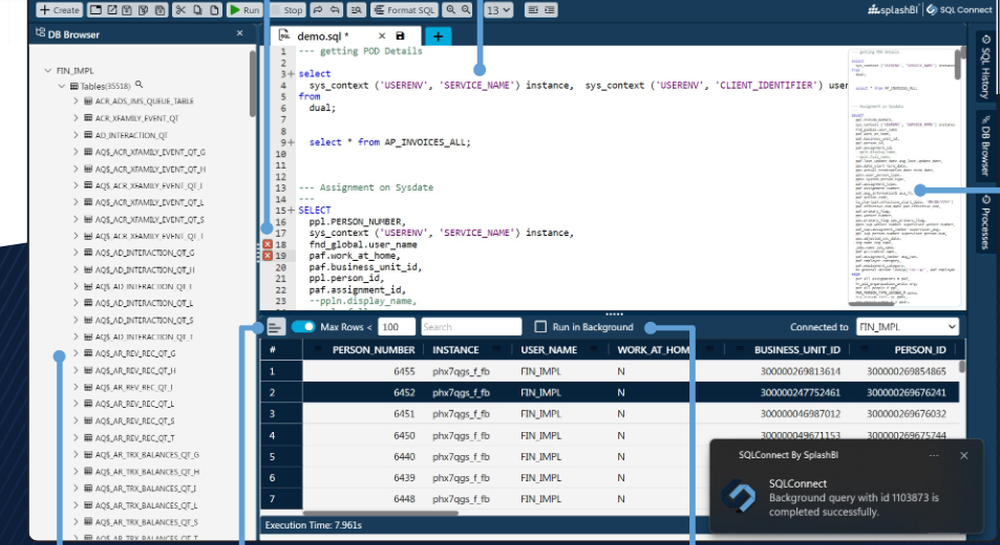 SQL Connect Screenshot 1