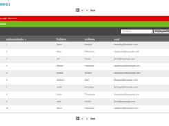 List view after save