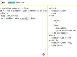 SQL Formatter Screenshot 1