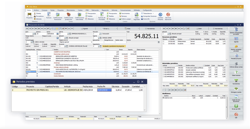 SQL Obras Screenshot 1