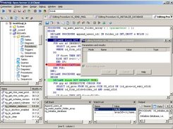 Debugging procedures and triggers stored on the SQL server