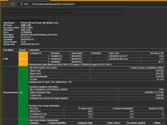 Check its output; format in .txt, .csv or .html