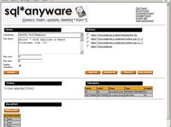 Main window - SQL Statements