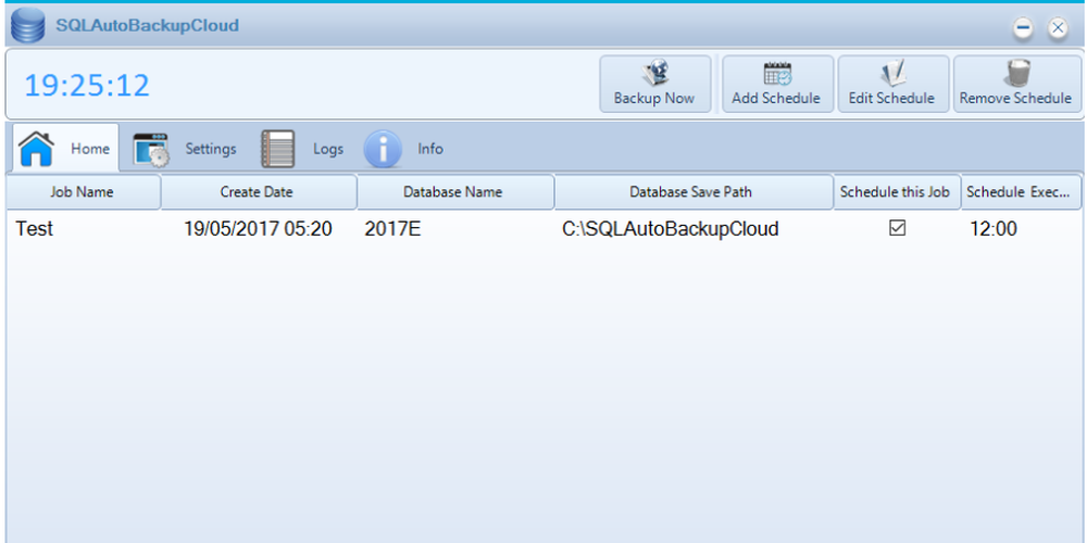 SQLAutoBackupCloud Screenshot 1