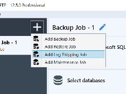 SQLBackupAndFTP (Create a new job)