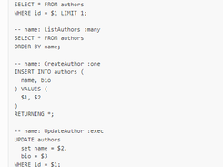 sqlc SQL Compiler Screenshot 1
