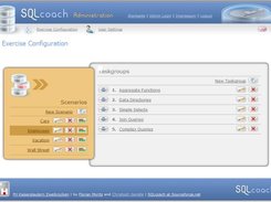 SQLcoach Preview 1 "ExcerciseConfig"